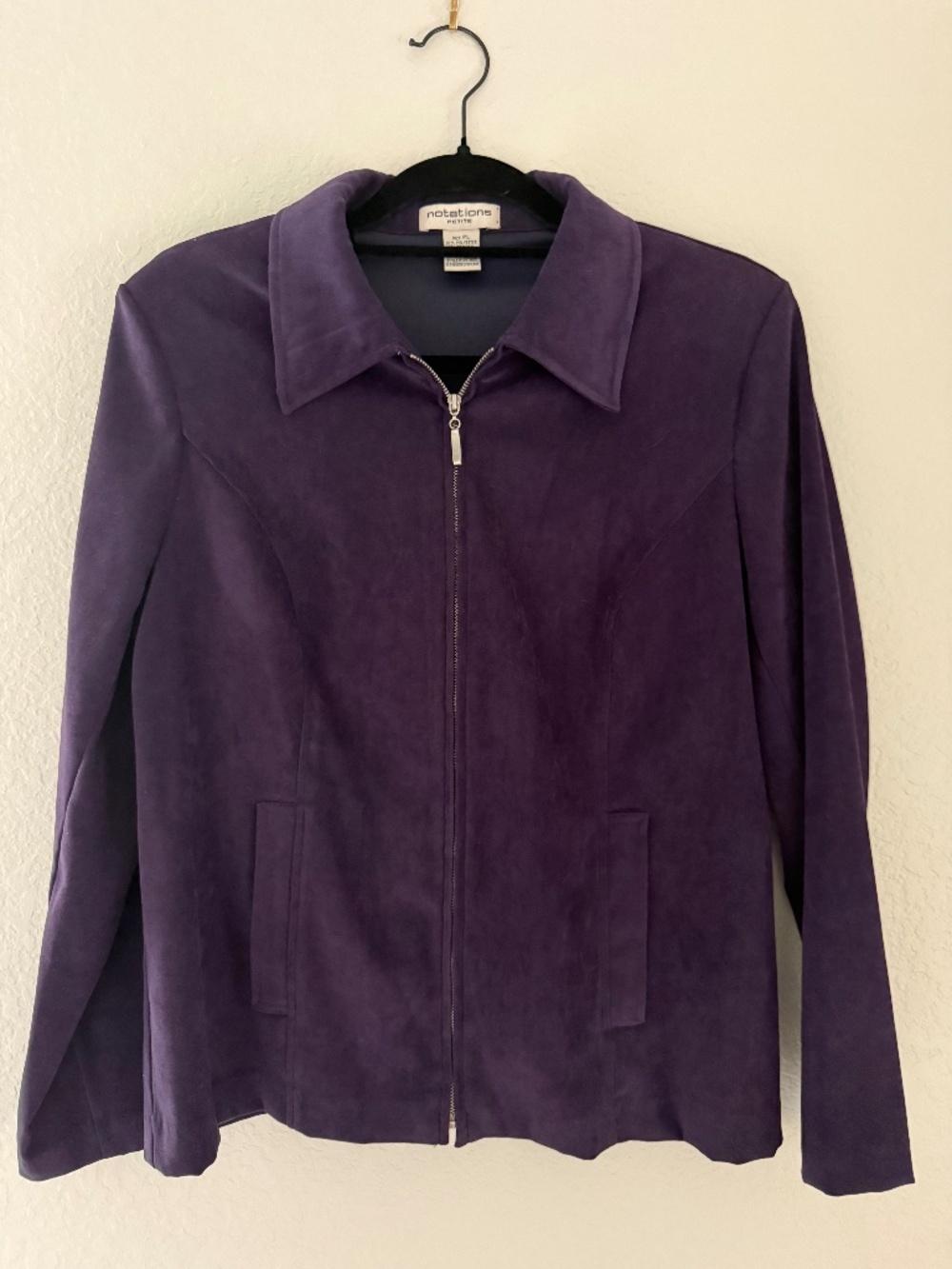 Vintage Purple Suede Jacket